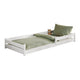 Lit au sol 90x190 sommier inclus Lily Blanc