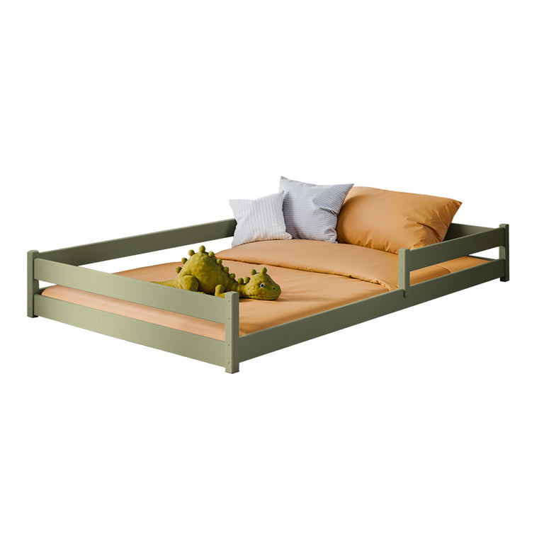 Lit au sol 120x200 sommier inclus Lily Olive - vue 2
