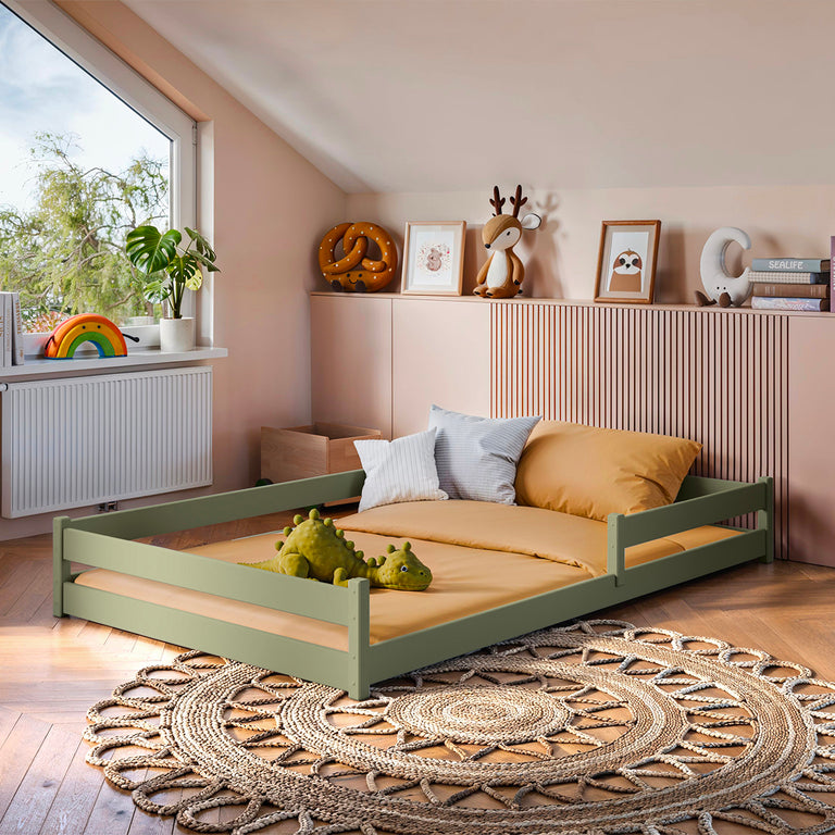 Lit au sol 120x200 sommier inclus Lily Olive