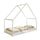 Lit cabane 90x200 sommier inclus Louisa Blanc
