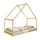 Lit cabane 90x200 sommier inclus Louisa Bois