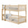 Lit superposé 90x200 au sol sommiers inclus Marion Bois