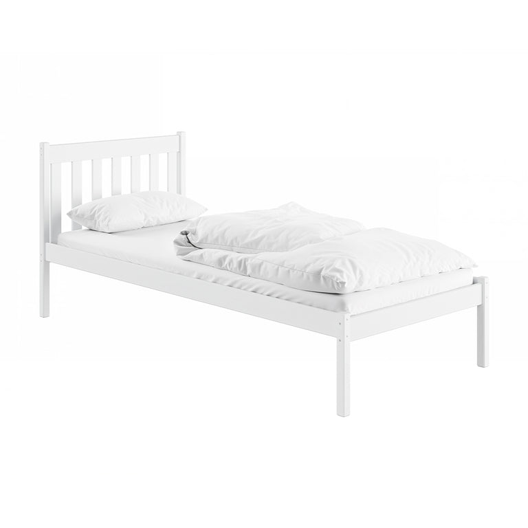 Lit 90x200 sommier inclus Marthe Blanc - vue 2