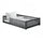 Lit au sol 120x200 sommier inclus Maya Anthracite