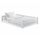 Lit au sol 140x200 sommier inclus Maya Blanc