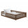Lit au sol 140x200 sommier inclus Maya Marron foncé