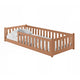 Lit au sol 90x190 sommier inclus Maya Marron