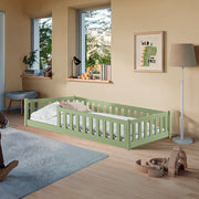 Lit au sol 90x200 sommier inclus Maya Olive