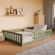 Lit au sol 140x200 sommier inclus Maya Olive