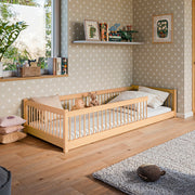 Lit au sol 90x200 sommier inclus Tamara Bois