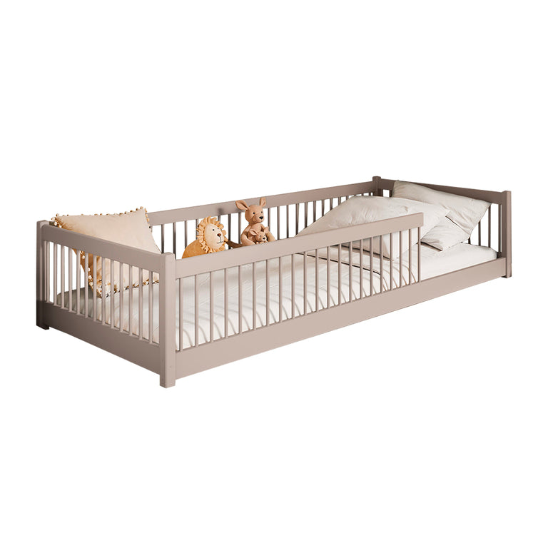 Lit au sol 90x200 sommier inclus Tamara Cachemire - vue 2