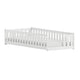 Lit au sol 80x160 sommier inclus Théa Blanc