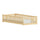 Lit au sol 90x200 sommier inclus Théa Bois