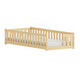 Lit au sol 90x200 sommier inclus Théa Bois