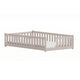 Lit au sol 120x200 sommier inclus Théa Cachemire
