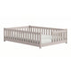 Lit au sol 140x200 sommier inclus Théa Cachemire