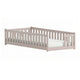 Lit au sol 90x190 sommier inclus Théa Cachemire