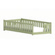 Lit au sol 80x160 sommier inclus Théa Olive