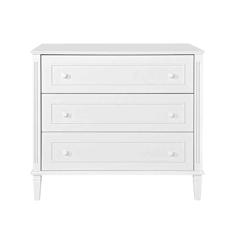 Lit évolutif 70x140 et commode 3 tiroirs Novelies Bianka Blanc - vue 6
