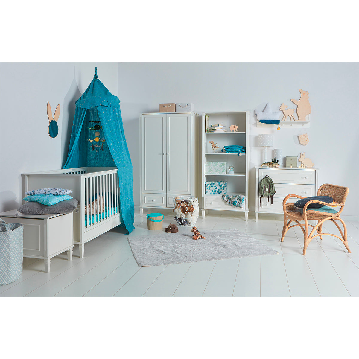 Commode 3 tiroirs Novelies Bianka Blanc - vue 5