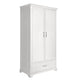 Armoire 2 portes 1 tiroir Novelies Melody Blanc