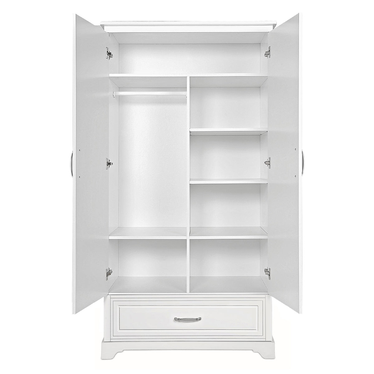 Commode 3 tiroirs et armoire 2 portes Novelies Melody Blanc - vue 4