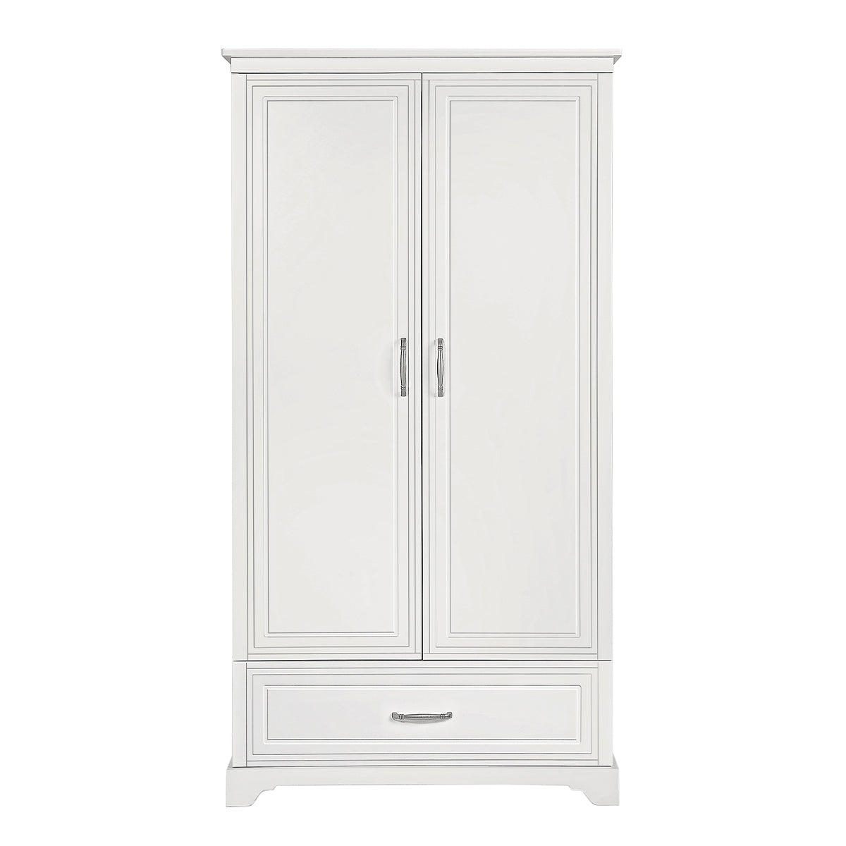 Armoire 2 portes 1 tiroir Novelies Melody Blanc - vue 3