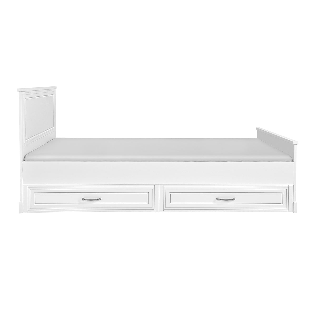 Lit enfant 90x200 sommier et tiroir inclus Novelies Melody Blanc - vue 2