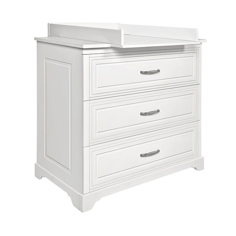 Chambre complète lit évolutif 70x140 commode à langer et armoire 2 portes Novelies Melody Blanc - vue 6
