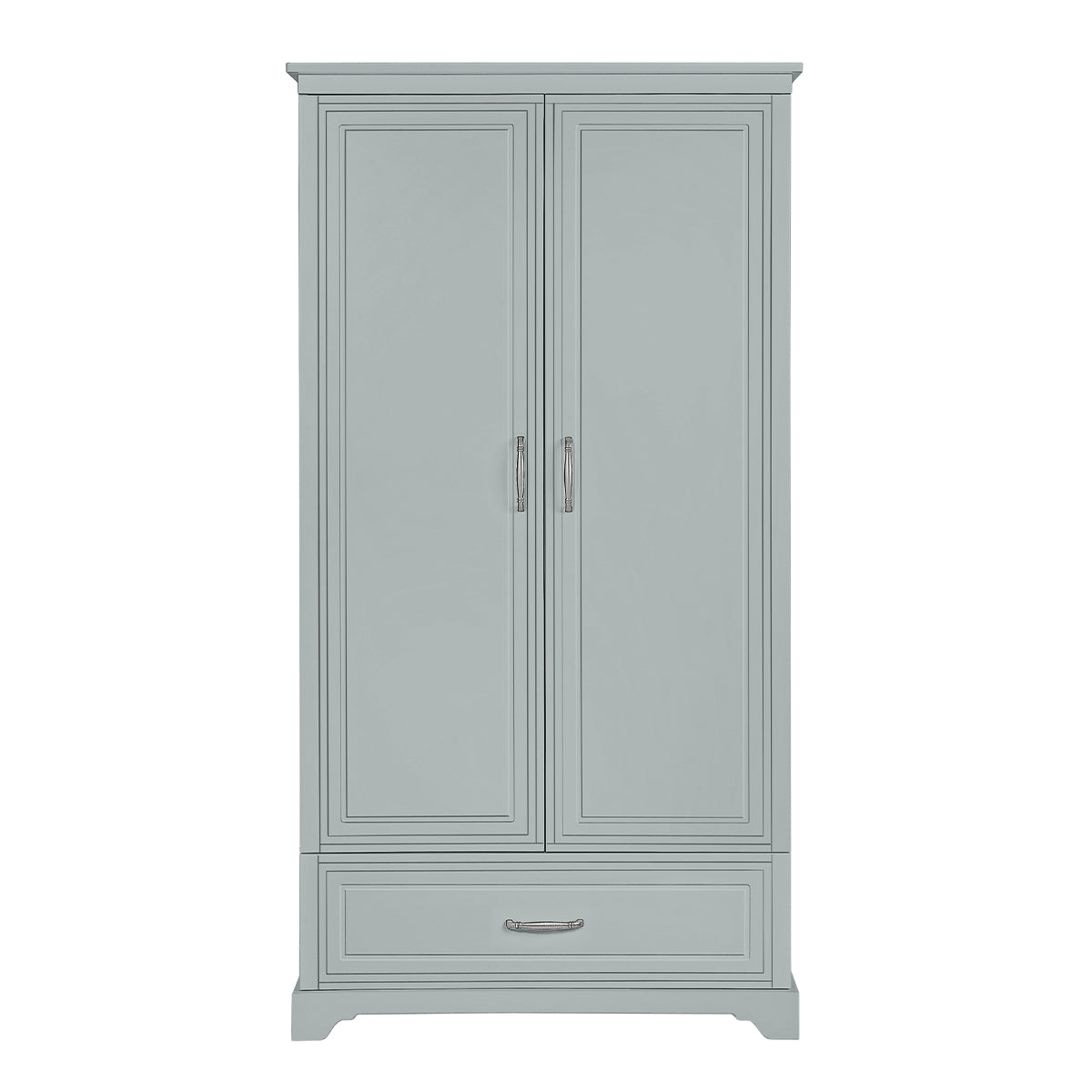 Commode 3 tiroirs et armoire 2 portes Novelies Melody Gris - vue 3