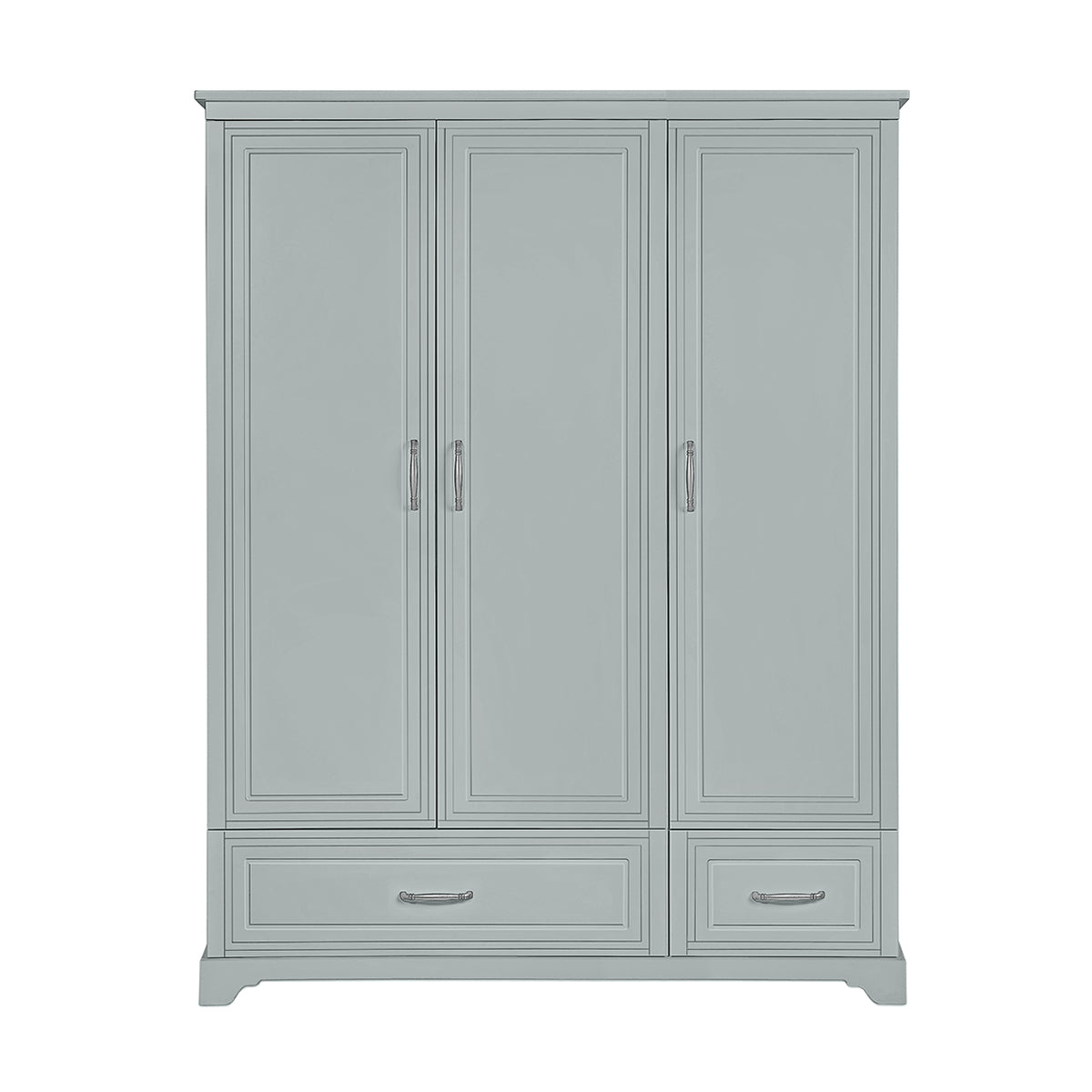 Armoire 3 portes 2 tiroirs Novelies Melody Gris - vue 2