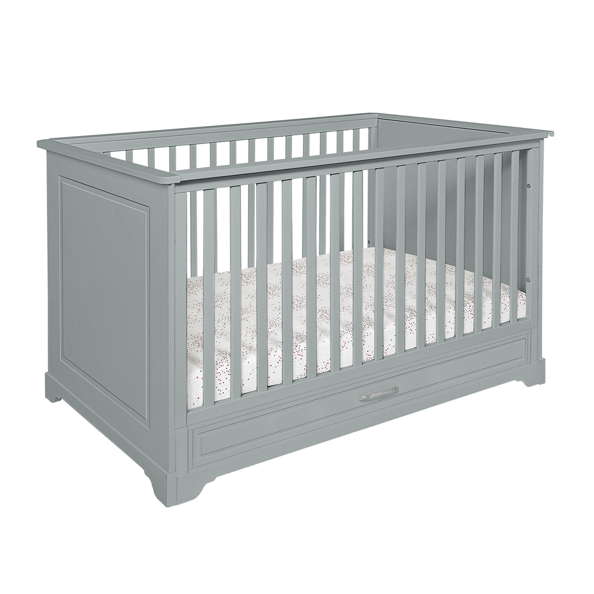 Lit évolutif 70x140 tiroir inclus Novelies Melody Gris - vue 2