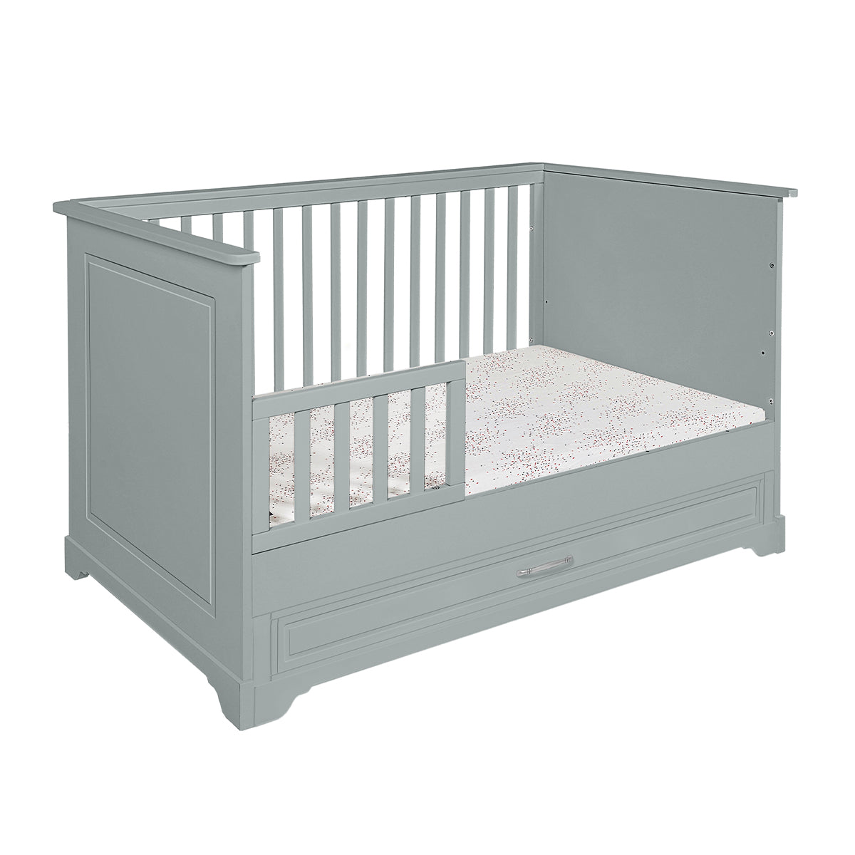 Lit évolutif 70x140 tiroir inclus Novelies Melody Gris - vue 3