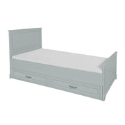 Lit 90x200 sommier et tiroir inclus Novelies Melody Gris