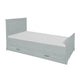 Lit 90x200 sommier et tiroir inclus Novelies Melody Gris
