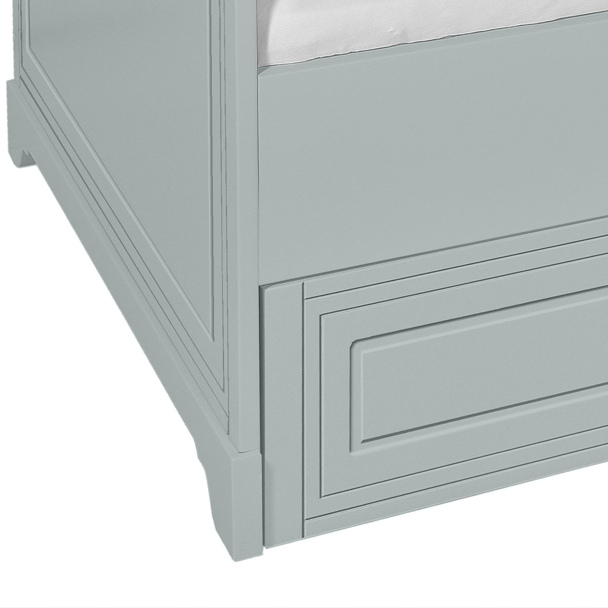 Lit 90x200 sommier et tiroir inclus Novelies Melody Gris - vue 5