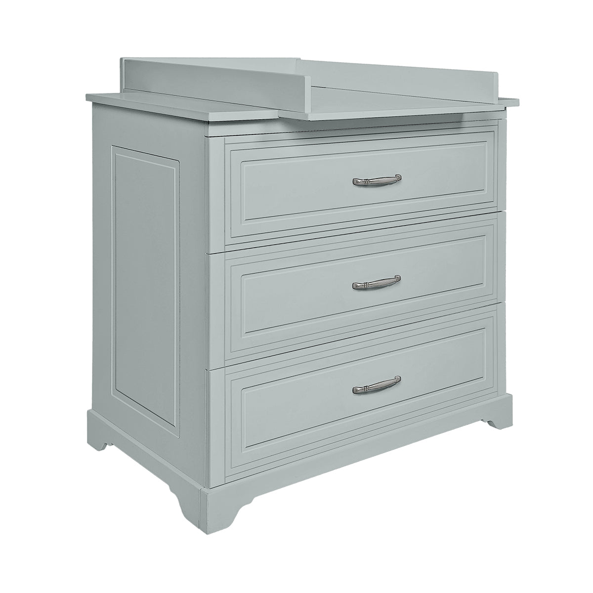 Chambre complète lit évolutif 70x140 commode à langer et armoire 2 portes Novelies Melody Gris - vue 4
