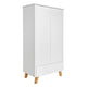 Armoire 2 portes 1 tiroir Novelies Zara Blanc