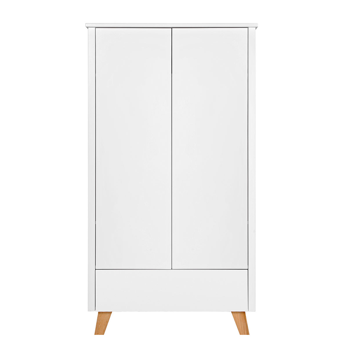Commode 3 tiroirs et armoire 2 portes Novelies Zara Blanc - vue 3