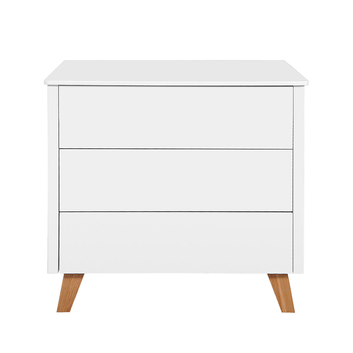 Lit évolutif 70x140 et commode 3 tiroirs Novelies Zara Blanc - vue 4