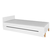 Lit 90x200 sommier et tiroir inclus Novelies Zara Blanc