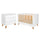 Lit évolutif 70x140 et commode 3 tiroirs Novelies Zara Blanc