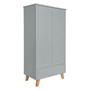 Armoire 2 portes 1 tiroir Novelies Zara Gris