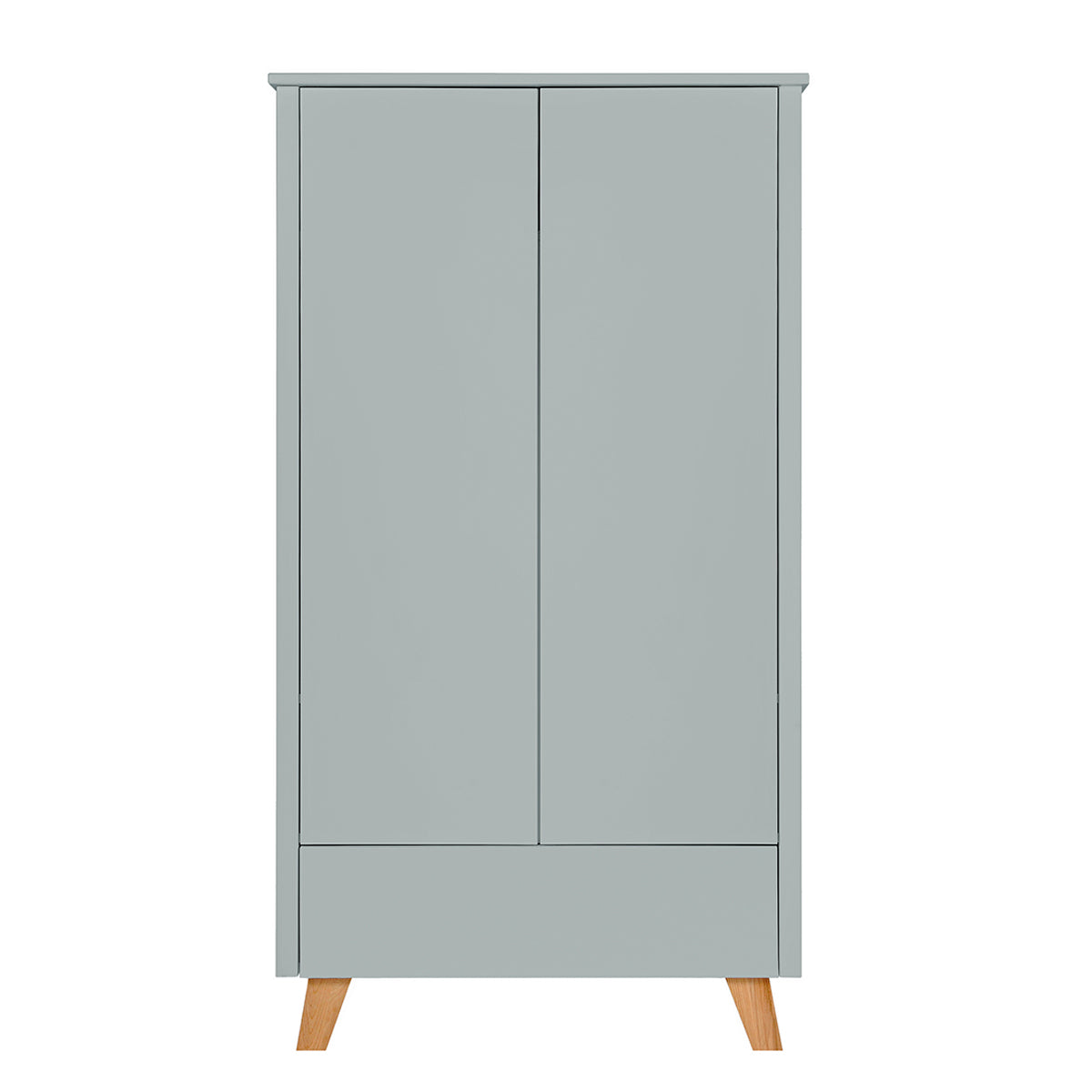 Armoire 2 portes 1 tiroir Novelies Zara Gris - vue 2