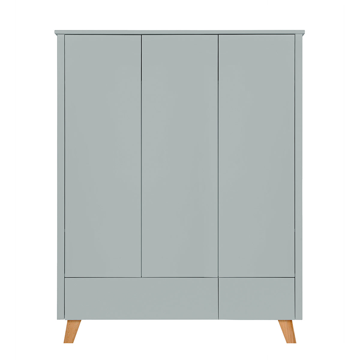 Armoire 3 portes 2 tiroirs Novelies Zara Gris - vue 2