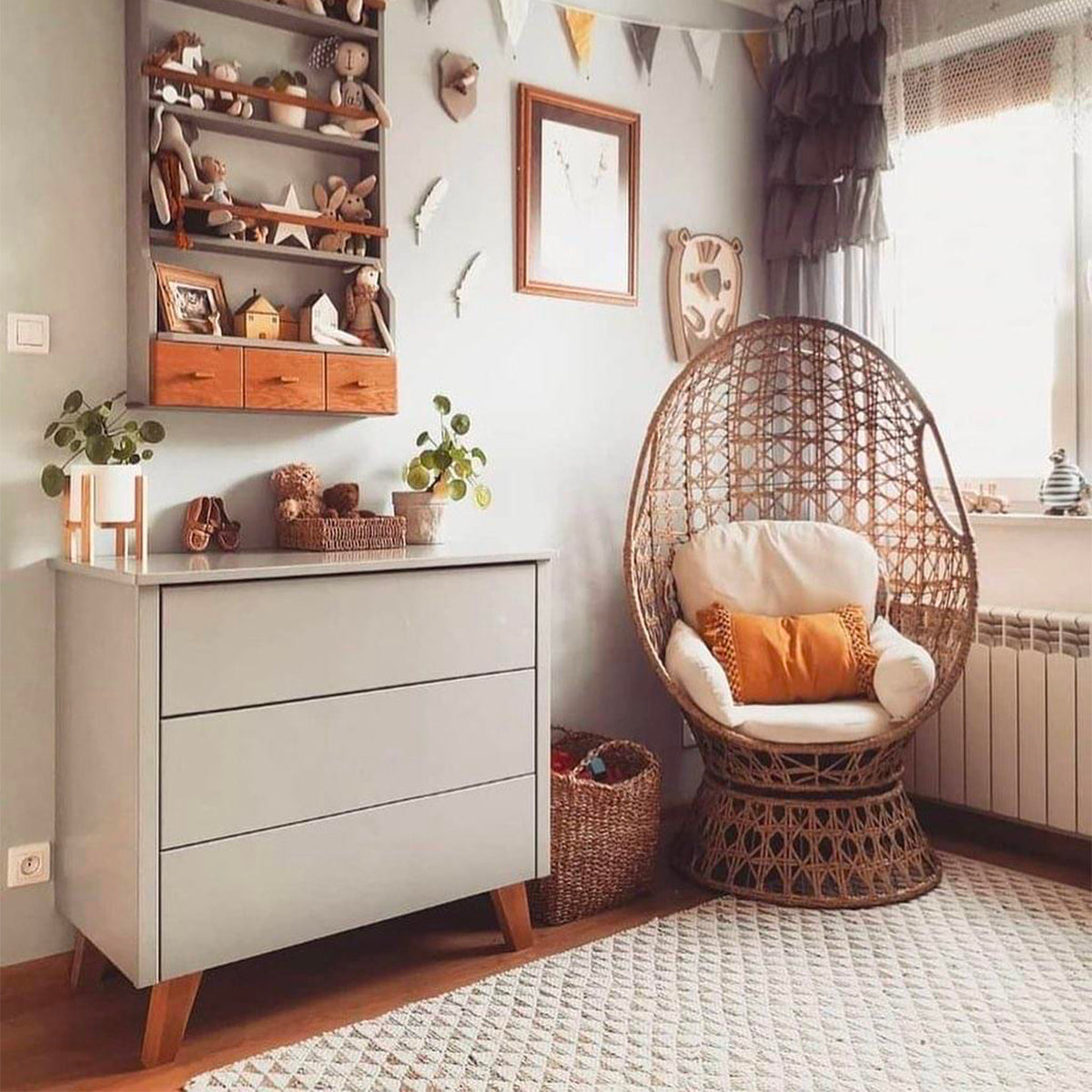 Commode 3 tiroirs Novelies Zara Gris - vue 3