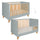Lit évolutif 70x140 Novelies Zara Gris