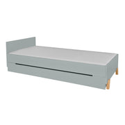 Lit 90x200 sommier et tiroir inclus Novelies Zara Gris