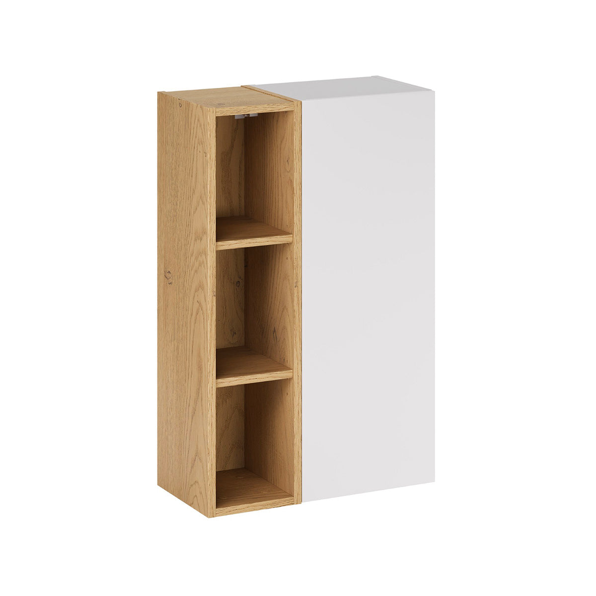 Armoire murale 3 niches Oria Blanc mat