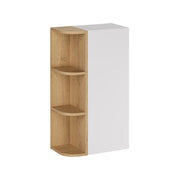 Armoire murale 3 niches arrondies Oria Blanc mat